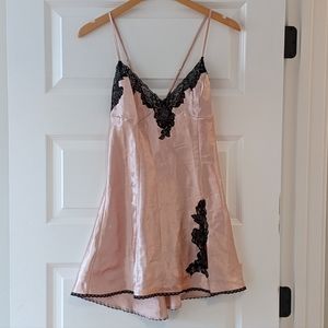 Frederick's of Hollywood Satin & Lace Chemise
